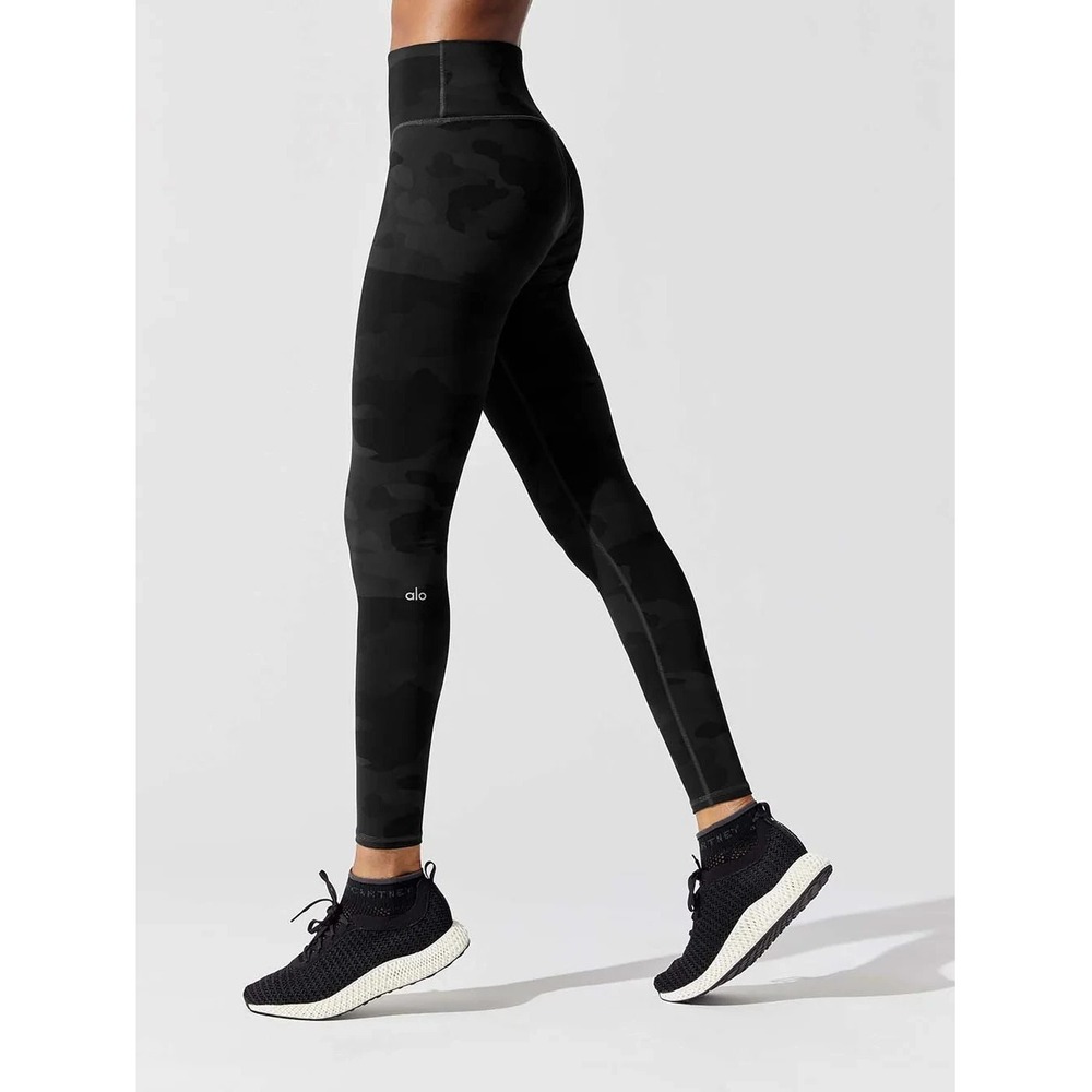 Alo Yoga Vapor Legging Women's Small Hunter Camo High-Waist Lifting Athletic Gym